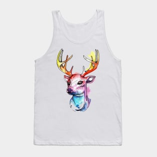 Watercolor Deer Tank Top